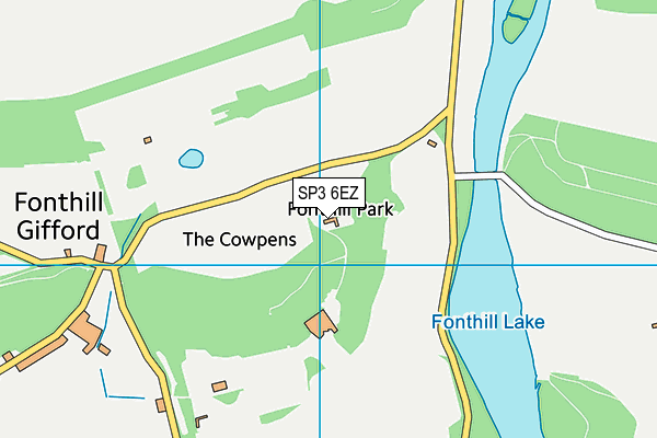 SP3 6EZ map - OS VectorMap District (Ordnance Survey) SP3 6EZ map - OS VectorMap District (Ordnance Survey)