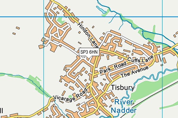 SP3 6HN map - OS VectorMap District (Ordnance Survey) SP3 6HN map - OS VectorMap District (Ordnance Survey)
