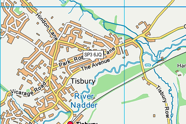 SP3 6JQ map - OS VectorMap District (Ordnance Survey) SP3 6JQ map - OS VectorMap District (Ordnance Survey)