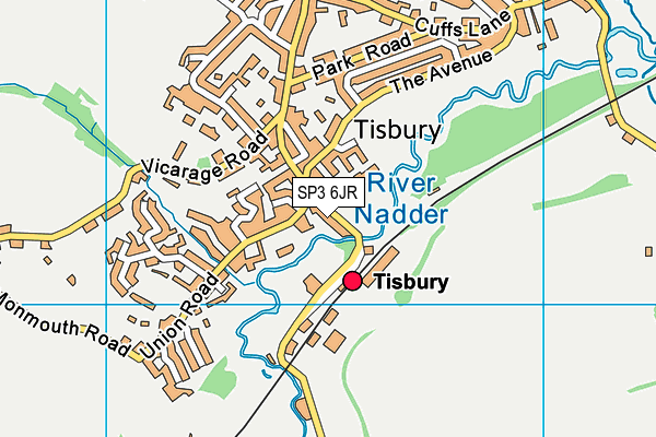 SP3 6JR map - OS VectorMap District (Ordnance Survey) SP3 6JR map - OS VectorMap District (Ordnance Survey)