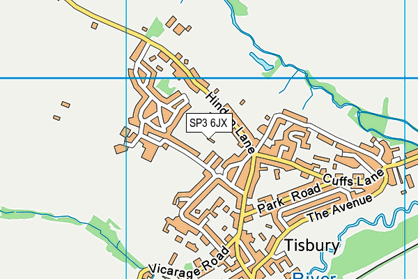 SP3 6JX map - OS VectorMap District (Ordnance Survey) SP3 6JX map - OS VectorMap District (Ordnance Survey)