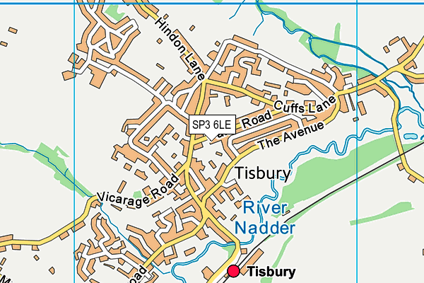SP3 6LE map - OS VectorMap District (Ordnance Survey) SP3 6LE map - OS VectorMap District (Ordnance Survey)