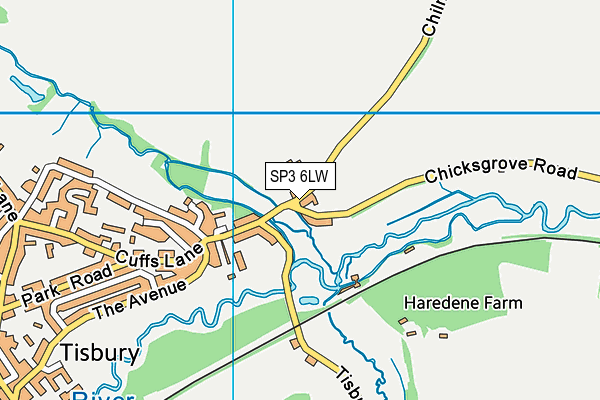 SP3 6LW map - OS VectorMap District (Ordnance Survey) SP3 6LW map - OS VectorMap District (Ordnance Survey)