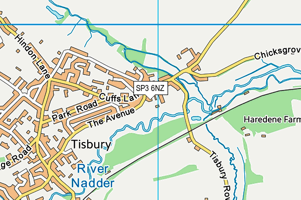 SP3 6NZ map - OS VectorMap District (Ordnance Survey) SP3 6NZ map - OS VectorMap District (Ordnance Survey)