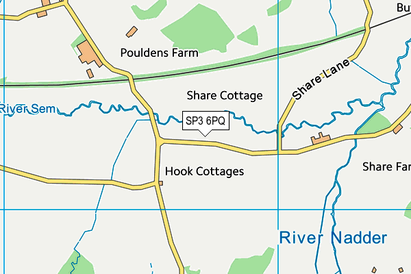 SP3 6PQ map - OS VectorMap District (Ordnance Survey) SP3 6PQ map - OS VectorMap District (Ordnance Survey)