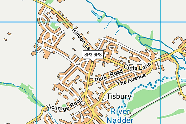 SP3 6PS map - OS VectorMap District (Ordnance Survey) SP3 6PS map - OS VectorMap District (Ordnance Survey)