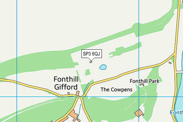 SP3 6QJ map - OS VectorMap District (Ordnance Survey) SP3 6QJ map - OS VectorMap District (Ordnance Survey)