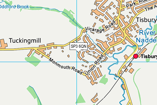 SP3 6QN map - OS VectorMap District (Ordnance Survey) SP3 6QN map - OS VectorMap District (Ordnance Survey)