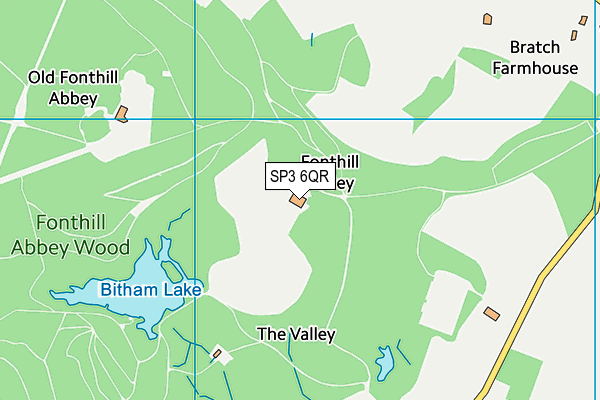 SP3 6QR map - OS VectorMap District (Ordnance Survey) SP3 6QR map - OS VectorMap District (Ordnance Survey)