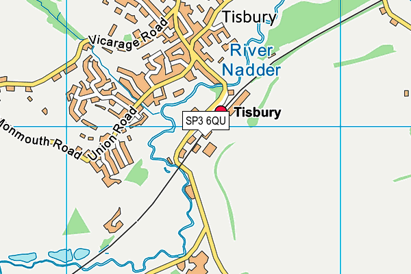 SP3 6QU map - OS VectorMap District (Ordnance Survey) SP3 6QU map - OS VectorMap District (Ordnance Survey)