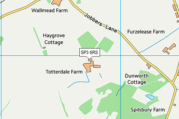 SP3 6RS map - OS VectorMap District (Ordnance Survey)