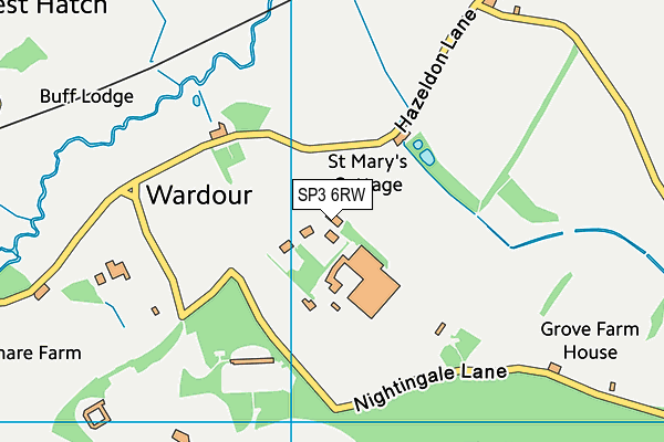 SP3 6RW map - OS VectorMap District (Ordnance Survey) SP3 6RW map - OS VectorMap District (Ordnance Survey)
