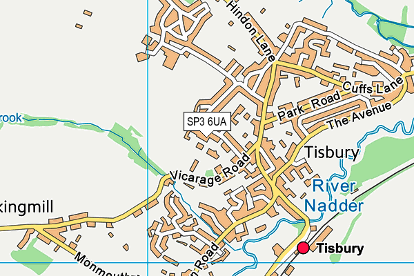 SP3 6UA map - OS VectorMap District (Ordnance Survey) SP3 6UA map - OS VectorMap District (Ordnance Survey)