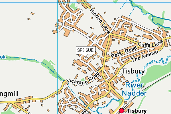 SP3 6UE map - OS VectorMap District (Ordnance Survey) SP3 6UE map - OS VectorMap District (Ordnance Survey)
