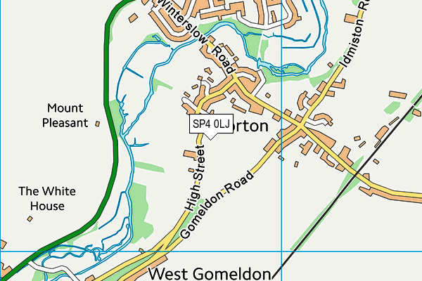 SP4 0LJ map - OS VectorMap District (Ordnance Survey) SP4 0LJ map - OS VectorMap District (Ordnance Survey)