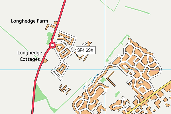 SP4 6SX map - OS VectorMap District (Ordnance Survey) SP4 6SX map - OS VectorMap District (Ordnance Survey)
