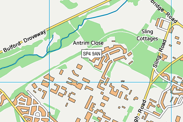 SP4 9AN map - OS VectorMap District (Ordnance Survey) SP4 9AN map - OS VectorMap District (Ordnance Survey)