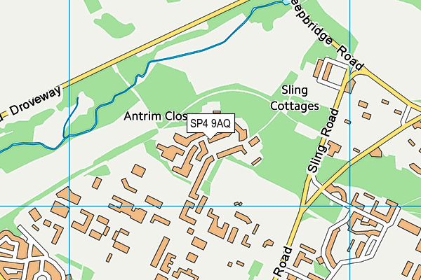 SP4 9AQ map - OS VectorMap District (Ordnance Survey) SP4 9AQ map - OS VectorMap District (Ordnance Survey)