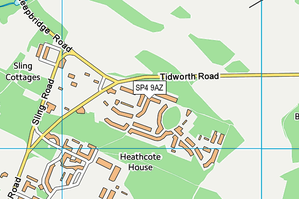 SP4 9AZ map - OS VectorMap District (Ordnance Survey) SP4 9AZ map - OS VectorMap District (Ordnance Survey)