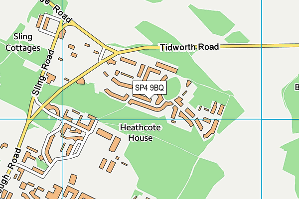 SP4 9BQ map - OS VectorMap District (Ordnance Survey) SP4 9BQ map - OS VectorMap District (Ordnance Survey)