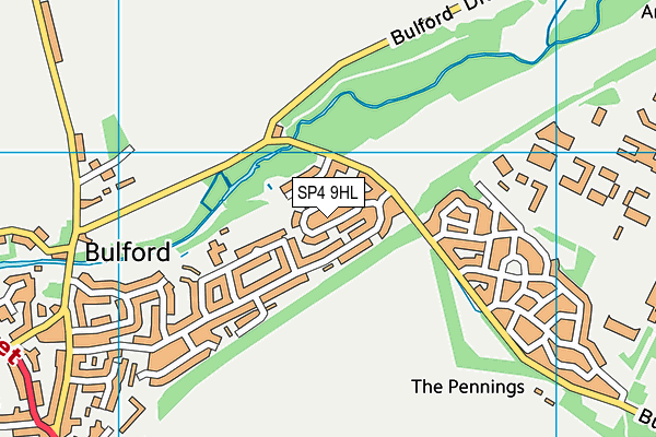 SP4 9HL map - OS VectorMap District (Ordnance Survey) SP4 9HL map - OS VectorMap District (Ordnance Survey)
