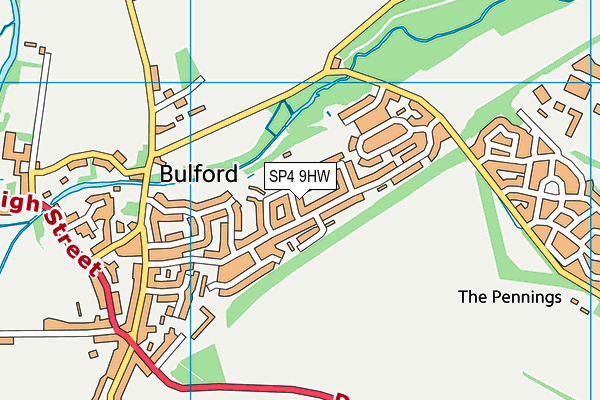 SP4 9HW map - OS VectorMap District (Ordnance Survey) SP4 9HW map - OS VectorMap District (Ordnance Survey)