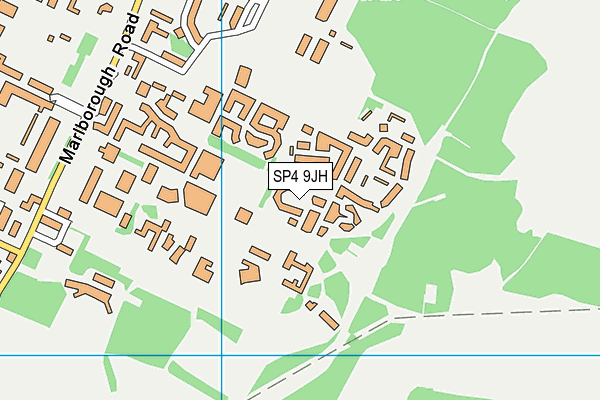 SP4 9JH map - OS VectorMap District (Ordnance Survey) SP4 9JH map - OS VectorMap District (Ordnance Survey)