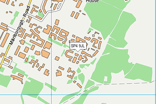 SP4 9JL map - OS VectorMap District (Ordnance Survey) SP4 9JL map - OS VectorMap District (Ordnance Survey)