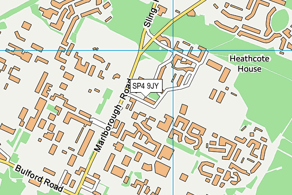 SP4 9JY map - OS VectorMap District (Ordnance Survey) SP4 9JY map - OS VectorMap District (Ordnance Survey)