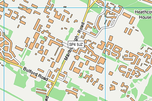 SP4 9JZ map - OS VectorMap District (Ordnance Survey) SP4 9JZ map - OS VectorMap District (Ordnance Survey)