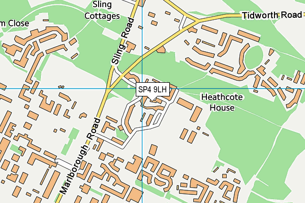 SP4 9LH map - OS VectorMap District (Ordnance Survey) SP4 9LH map - OS VectorMap District (Ordnance Survey)