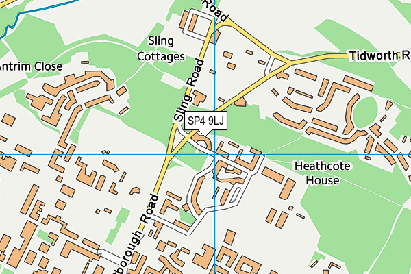 SP4 9LJ map - OS VectorMap District (Ordnance Survey) SP4 9LJ map - OS VectorMap District (Ordnance Survey)