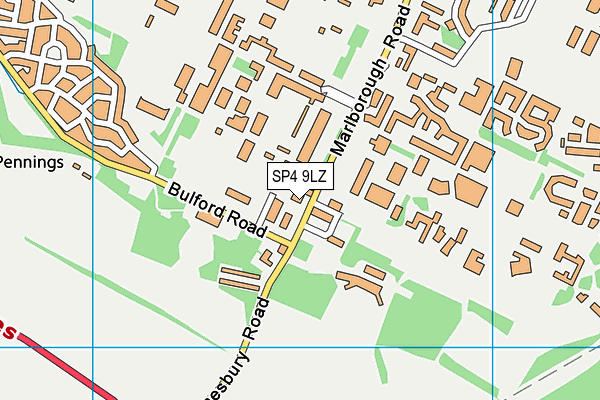 SP4 9LZ map - OS VectorMap District (Ordnance Survey) SP4 9LZ map - OS VectorMap District (Ordnance Survey)