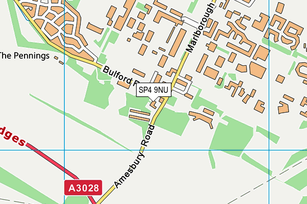SP4 9NU map - OS VectorMap District (Ordnance Survey) SP4 9NU map - OS VectorMap District (Ordnance Survey)