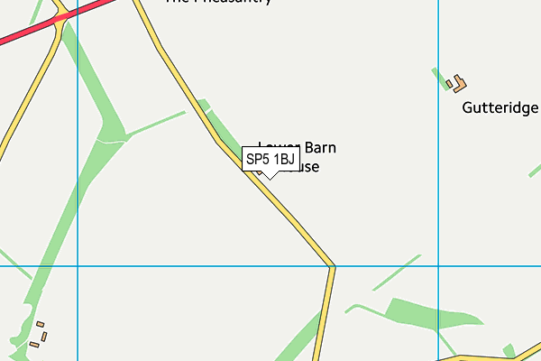 SP5 1BJ map - OS VectorMap District (Ordnance Survey) SP5 1BJ map - OS VectorMap District (Ordnance Survey)