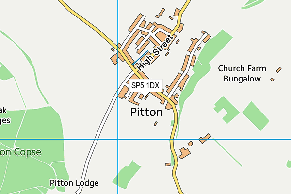 SP5 1DX map - OS VectorMap District (Ordnance Survey)