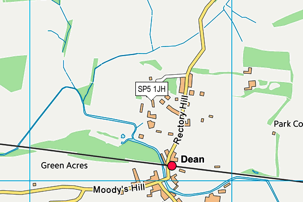 SP5 1JH map - OS VectorMap District (Ordnance Survey)