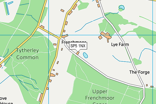SP5 1NX map - OS VectorMap District (Ordnance Survey) SP5 1NX map - OS VectorMap District (Ordnance Survey)
