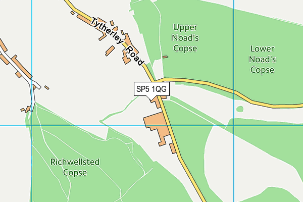 SP5 1QG map - OS VectorMap District (Ordnance Survey) SP5 1QG map - OS VectorMap District (Ordnance Survey)