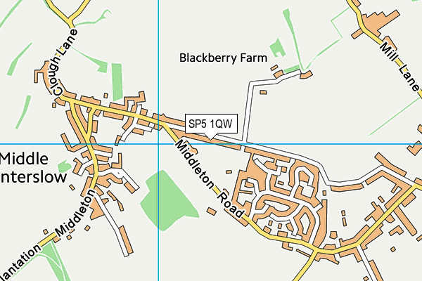 SP5 1QW map - OS VectorMap District (Ordnance Survey) SP5 1QW map - OS VectorMap District (Ordnance Survey)