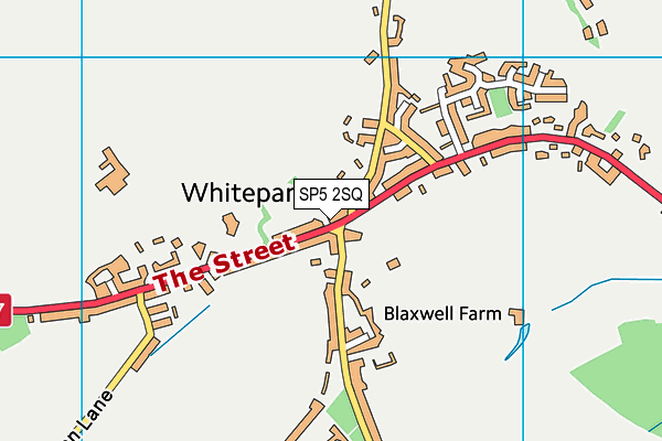 SP5 2SQ map - OS VectorMap District (Ordnance Survey) SP5 2SQ map - OS VectorMap District (Ordnance Survey)