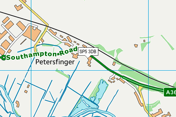SP5 3DB map - OS VectorMap District (Ordnance Survey) SP5 3DB map - OS VectorMap District (Ordnance Survey)