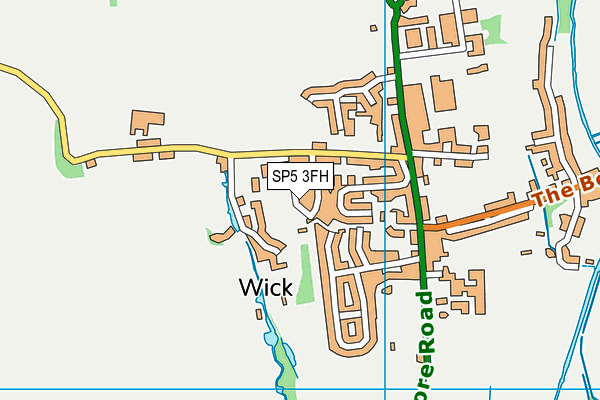 SP5 3FH map - OS VectorMap District (Ordnance Survey) SP5 3FH map - OS VectorMap District (Ordnance Survey)