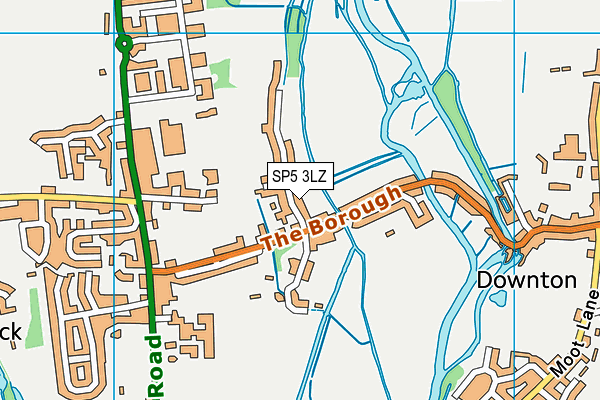 SP5 3LZ map - OS VectorMap District (Ordnance Survey) SP5 3LZ map - OS VectorMap District (Ordnance Survey)
