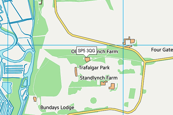 SP5 3QG map - OS VectorMap District (Ordnance Survey) SP5 3QG map - OS VectorMap District (Ordnance Survey)