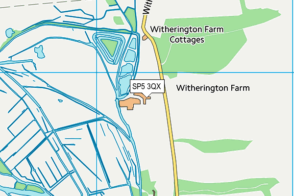 SP5 3QX map - OS VectorMap District (Ordnance Survey) SP5 3QX map - OS VectorMap District (Ordnance Survey)
