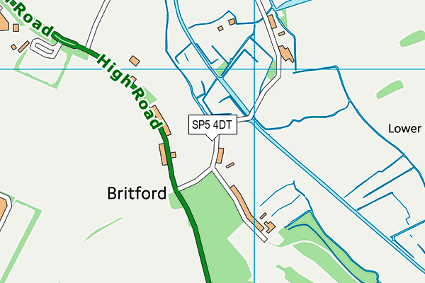 SP5 4DT map - OS VectorMap District (Ordnance Survey) SP5 4DT map - OS VectorMap District (Ordnance Survey)