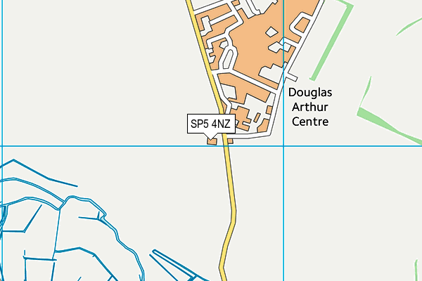 SP5 4NZ map - OS VectorMap District (Ordnance Survey)
