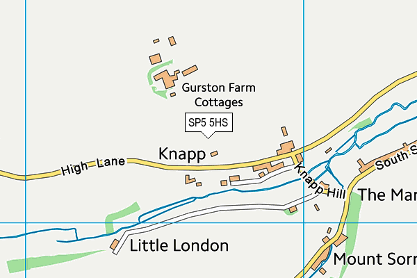 SP5 5HS map - OS VectorMap District (Ordnance Survey)