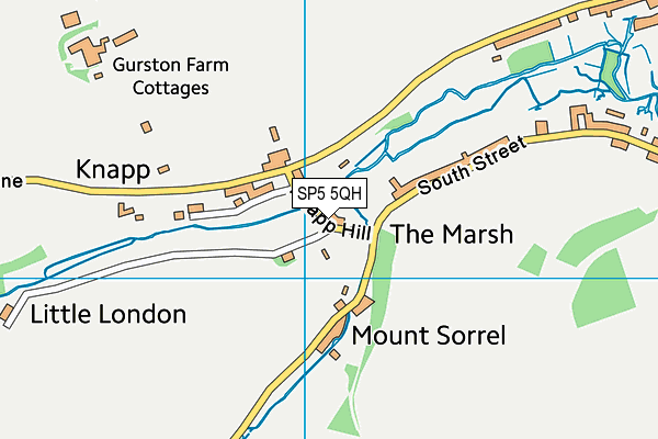 SP5 5QH map - OS VectorMap District (Ordnance Survey) SP5 5QH map - OS VectorMap District (Ordnance Survey)